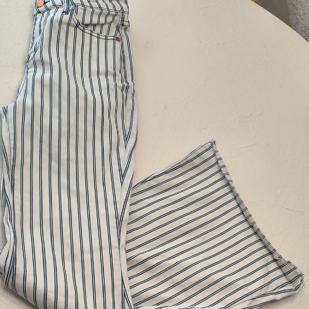 Striped Blue and White Pants
